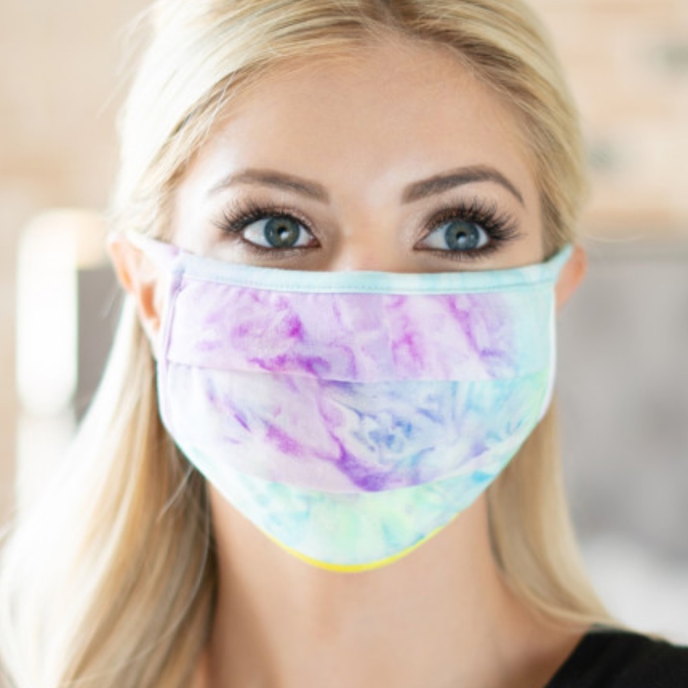Tie Dye print face mask